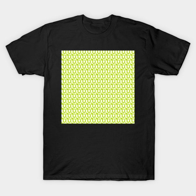 LIME GREEN  ABSTRACT GEOMETRIC ORIGINAL PATTERN T-Shirt by colorsandpatterns